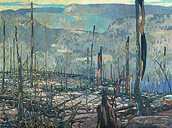 F.H. Johnston's 'Fire Swept - Algoma'