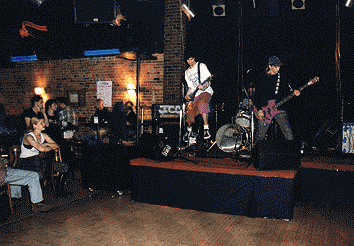 the stage at The Toad
