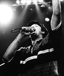 Franti singin' praises to Jah